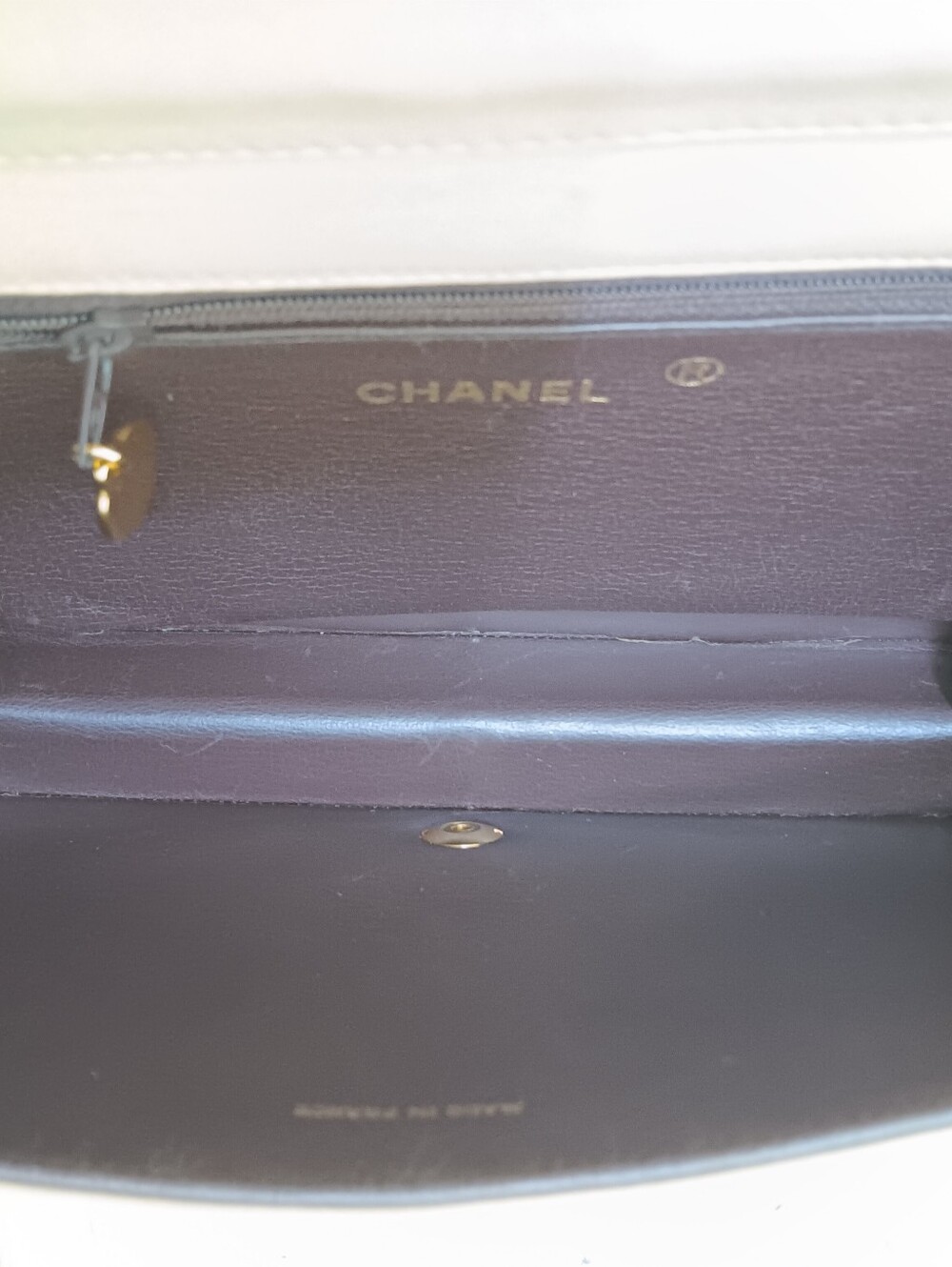 Chanel ✨️ Vintage Medium Full Flap Cream Beige Lambskin 24K GHW - Picture 12 of 15